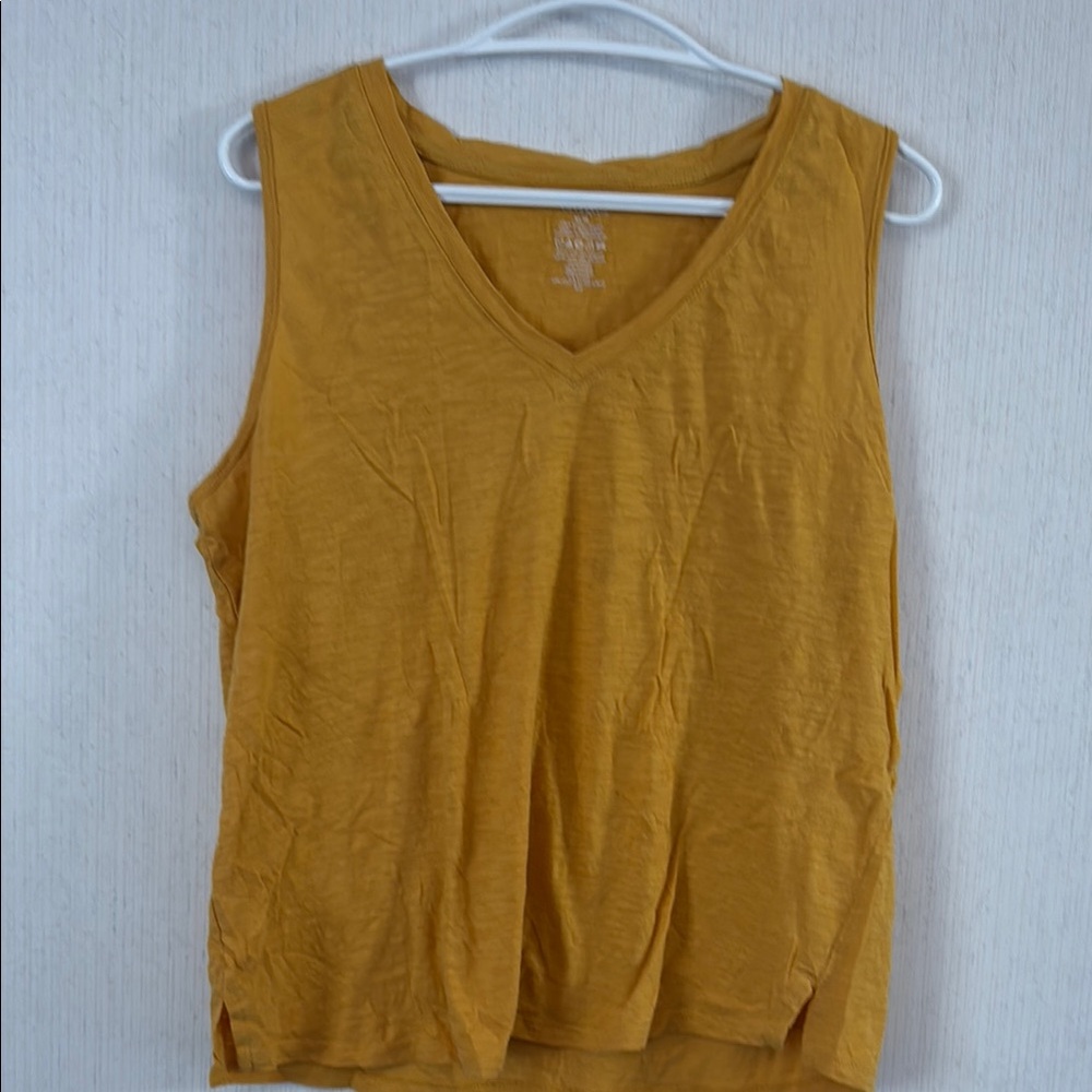 Mustard Sleeveless Top